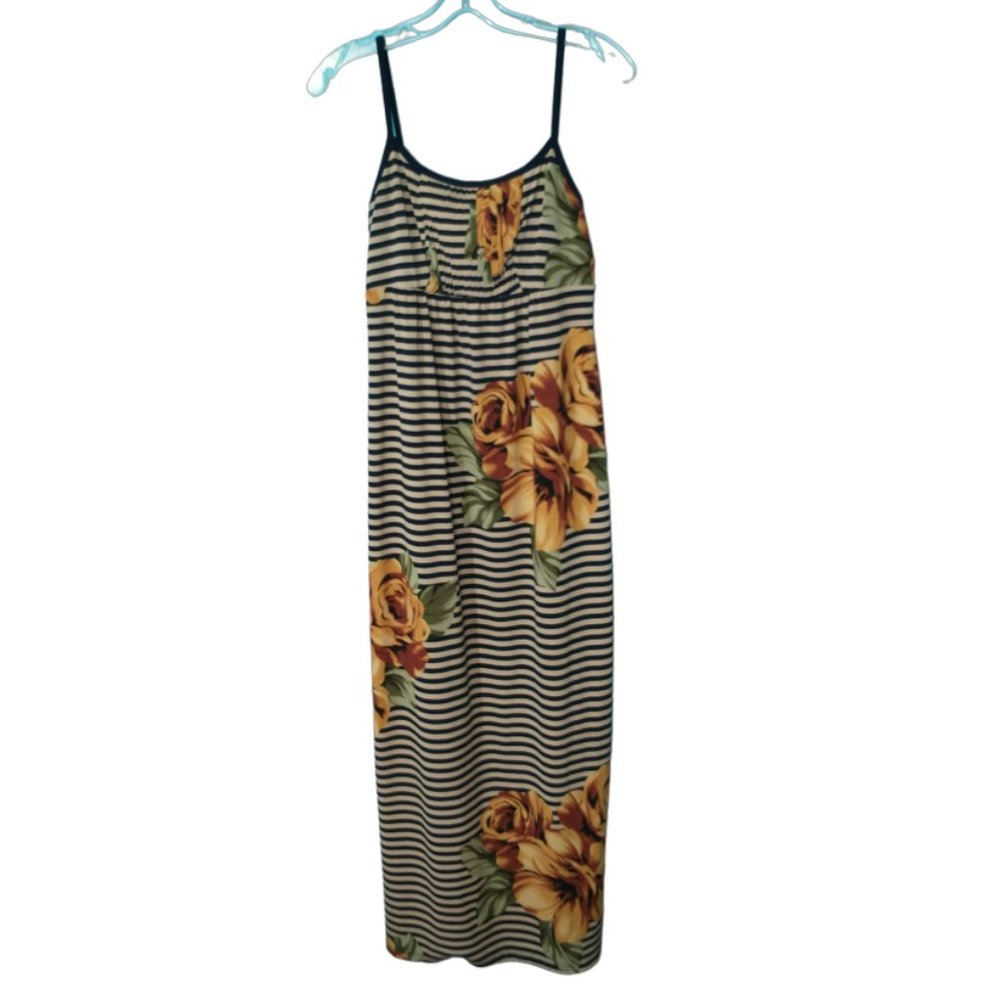 Enfocus Studio Maxi Dress Striped Floral, 8